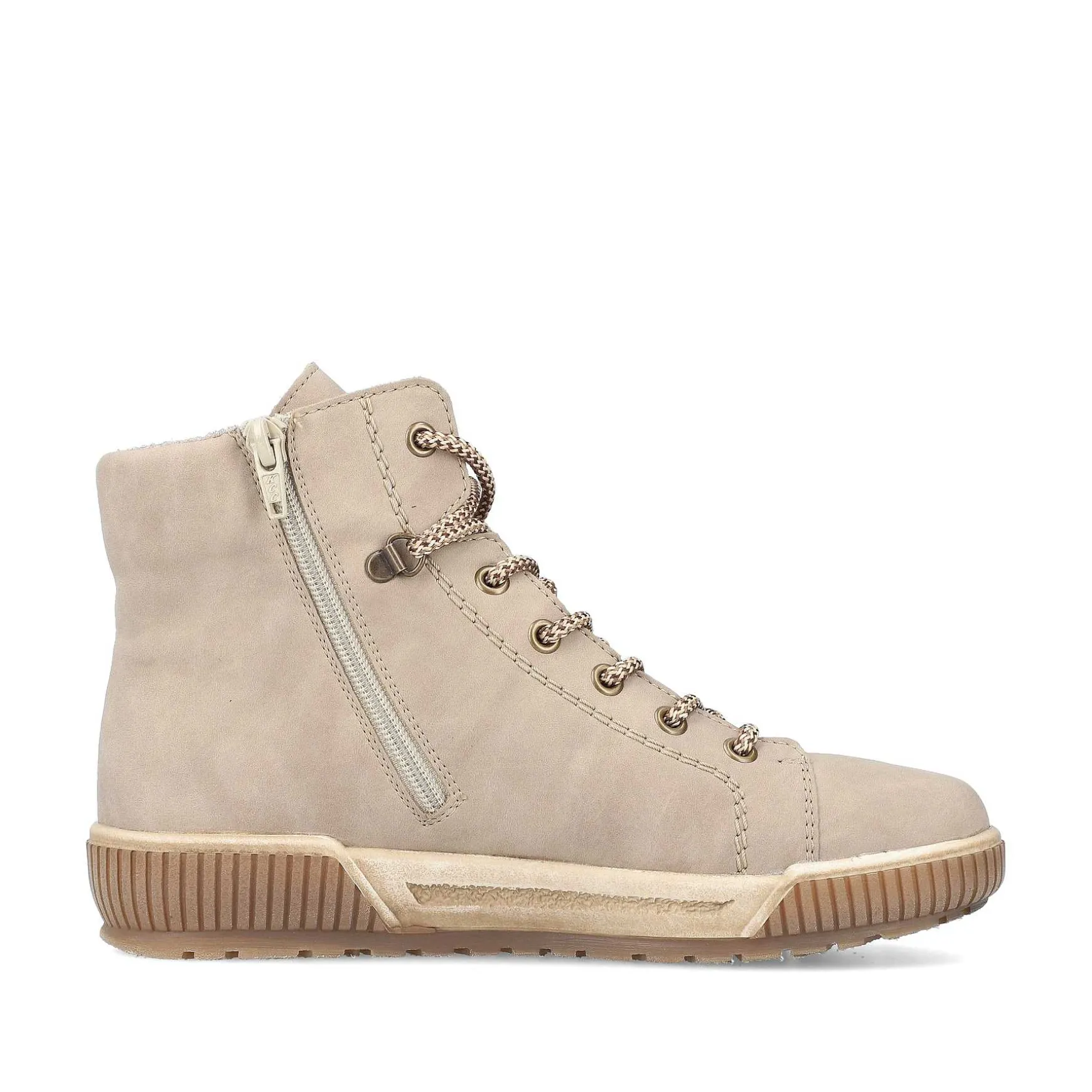 Rieker Women'S Corded Boots Cream Beige