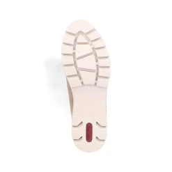 Rieker Women'S Corded Boots Cream Beige