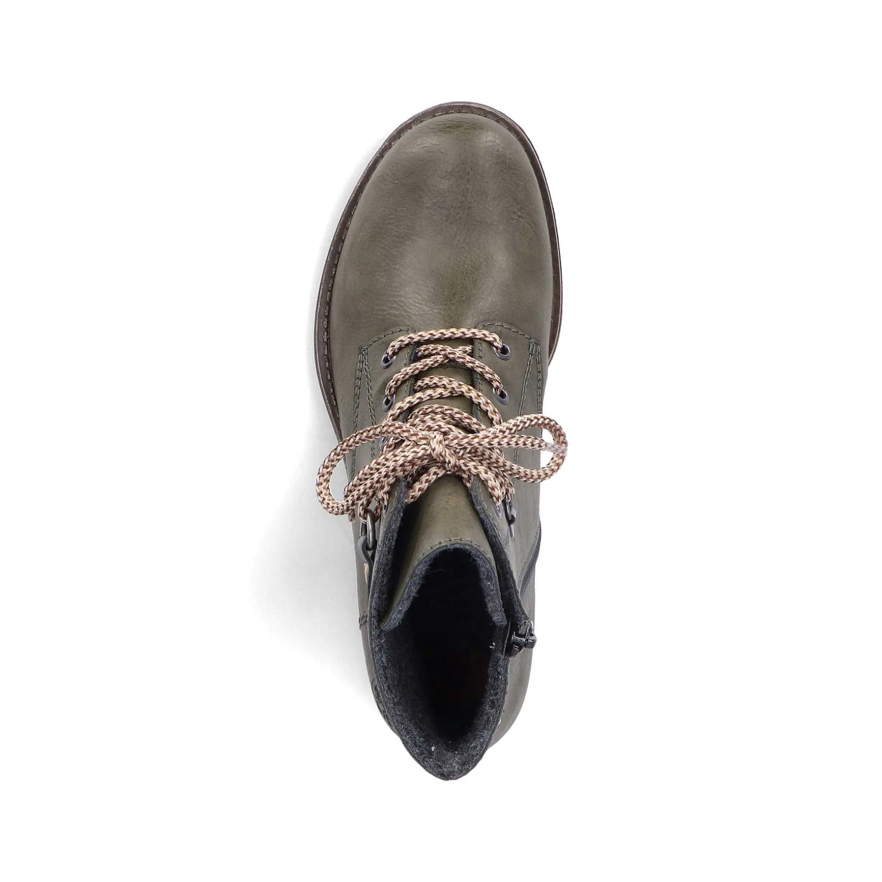 Rieker Women'S Corded Boots Olive Green