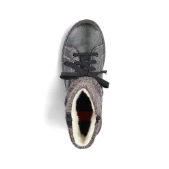 Rieker Women'S Corded Boots In Green Grey