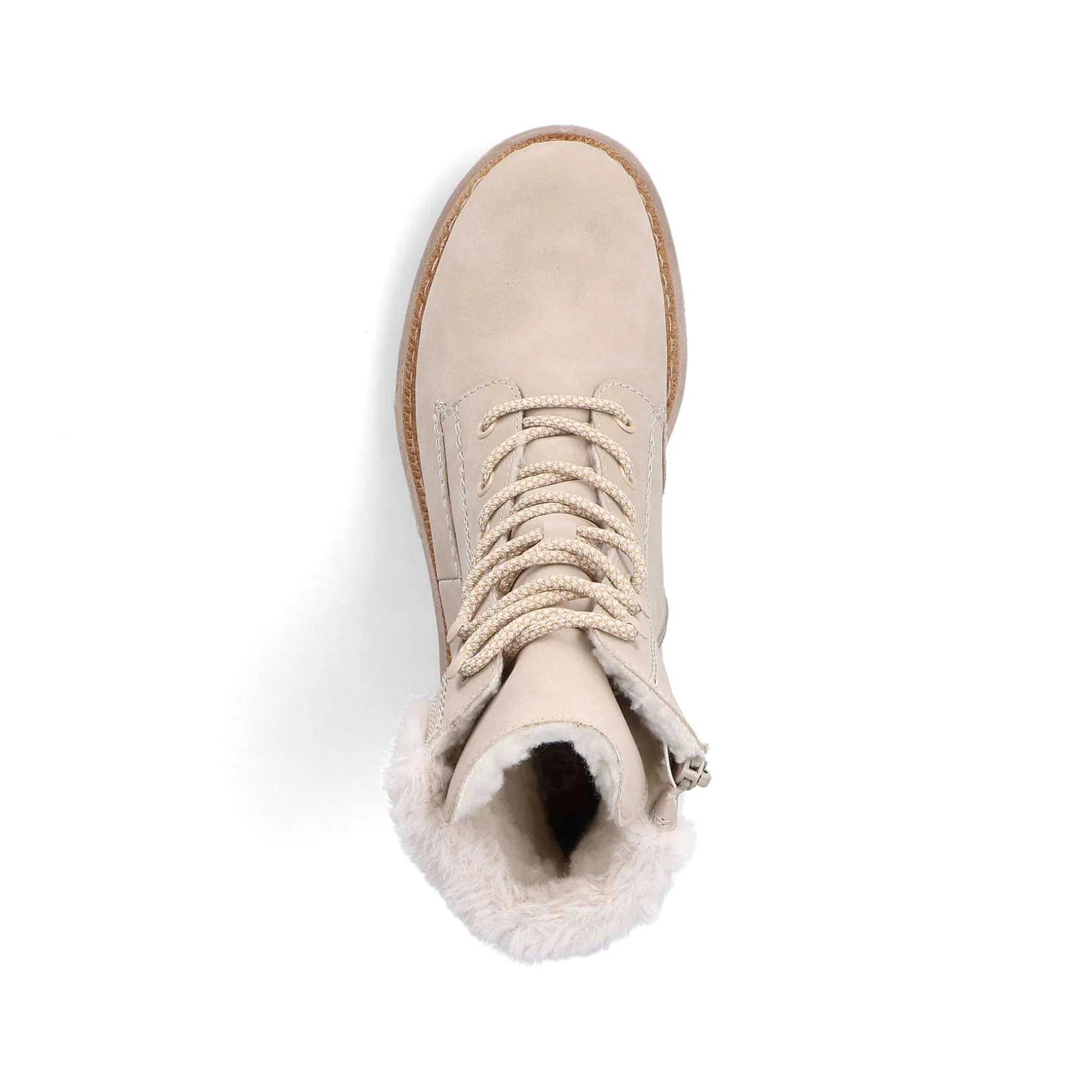 Rieker Women'S Corded Boots Sand Beige