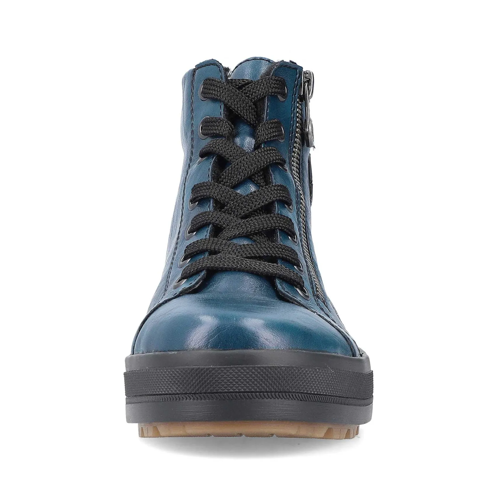 Rieker Women'S Corded Boots Petrol-Black