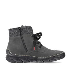 Rieker Women'S Corded Boots Anthracite