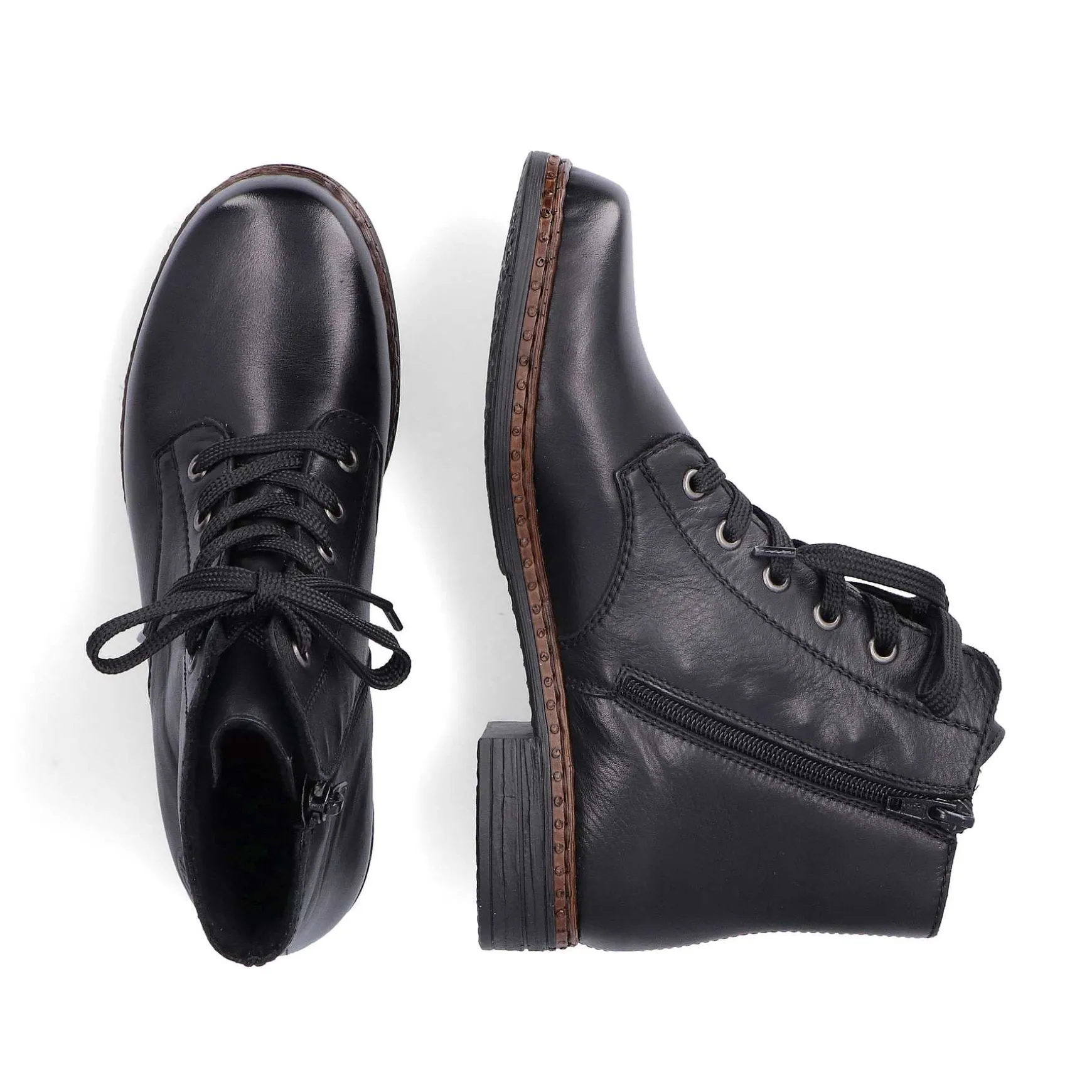 Rieker Women'S Corded Boots Night Black