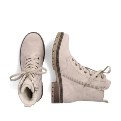 Rieker Women'S Corded Boots Light Beige