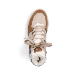 Rieker Women'S Corded Boots Beige Noisette