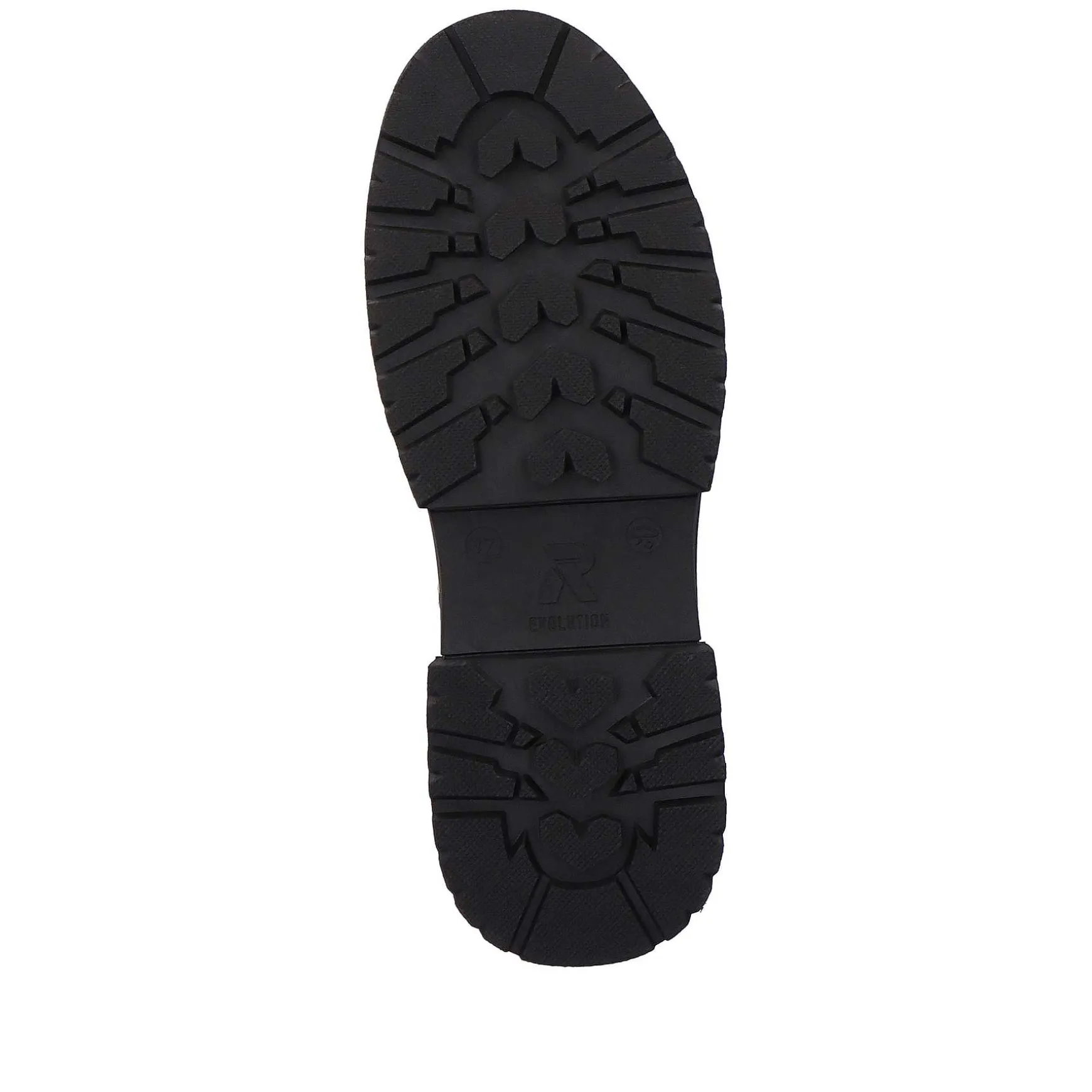 Rieker Women'S Corded Boots Snow-White Deep-Black