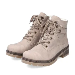 Rieker Women'S Corded Boots Light Beige