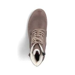 Rieker Women'S Corded Boots Chocolate Brown