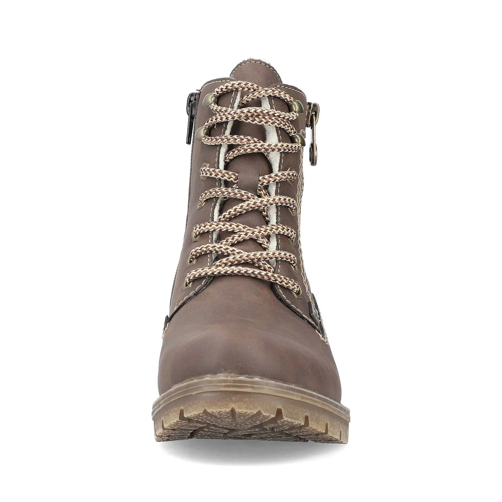 Rieker Women'S Corded Boots Chocolate Brown