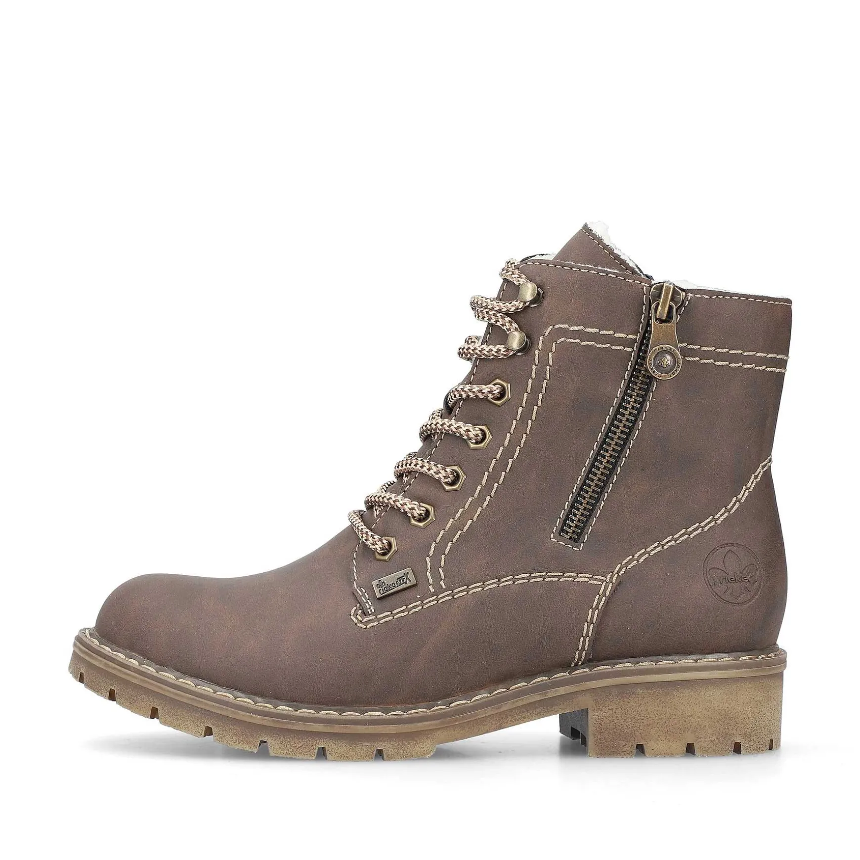 Rieker Women'S Corded Boots Chocolate Brown