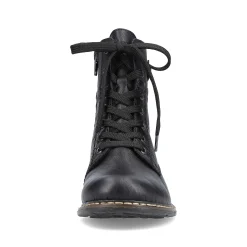 Rieker Women'S Corded Boots Deep Black