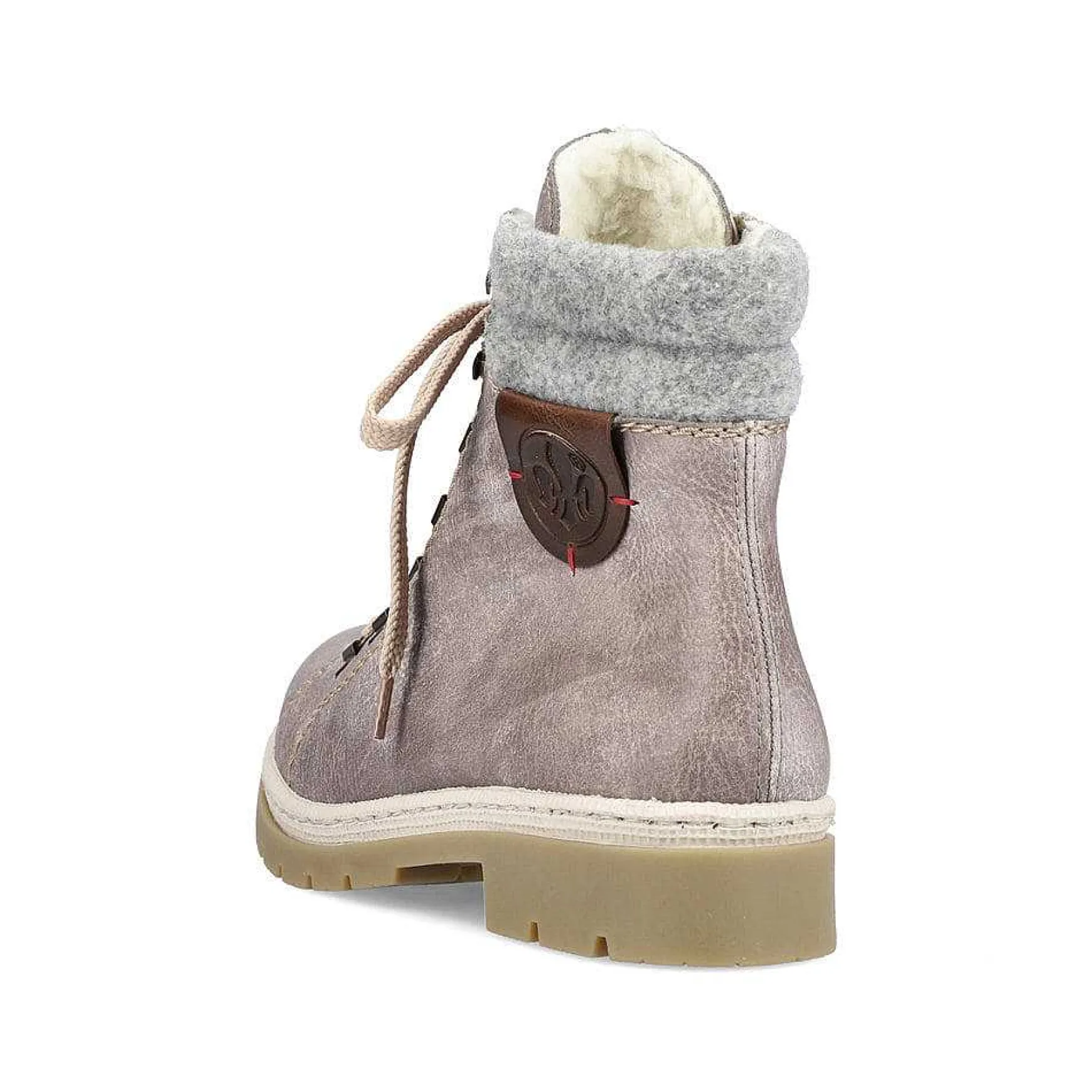 Rieker Women'S Corded Boots Platinum Gray