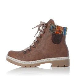 Rieker Women'S Corded Boots, Nut Brown