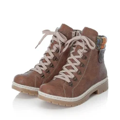 Rieker Women'S Corded Boots, Nut Brown
