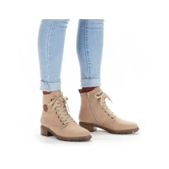 Rieker Women'S Corded Boots Sand Beige