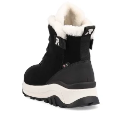 Rieker Women'S Corded Boots Deep Black Pearl