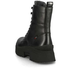 Rieker Women'S Corded Boots Deep Black