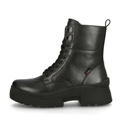 Rieker Women'S Corded Boots Deep Black