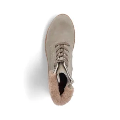 Rieker Women'S Corded Boots Khaki-Brown