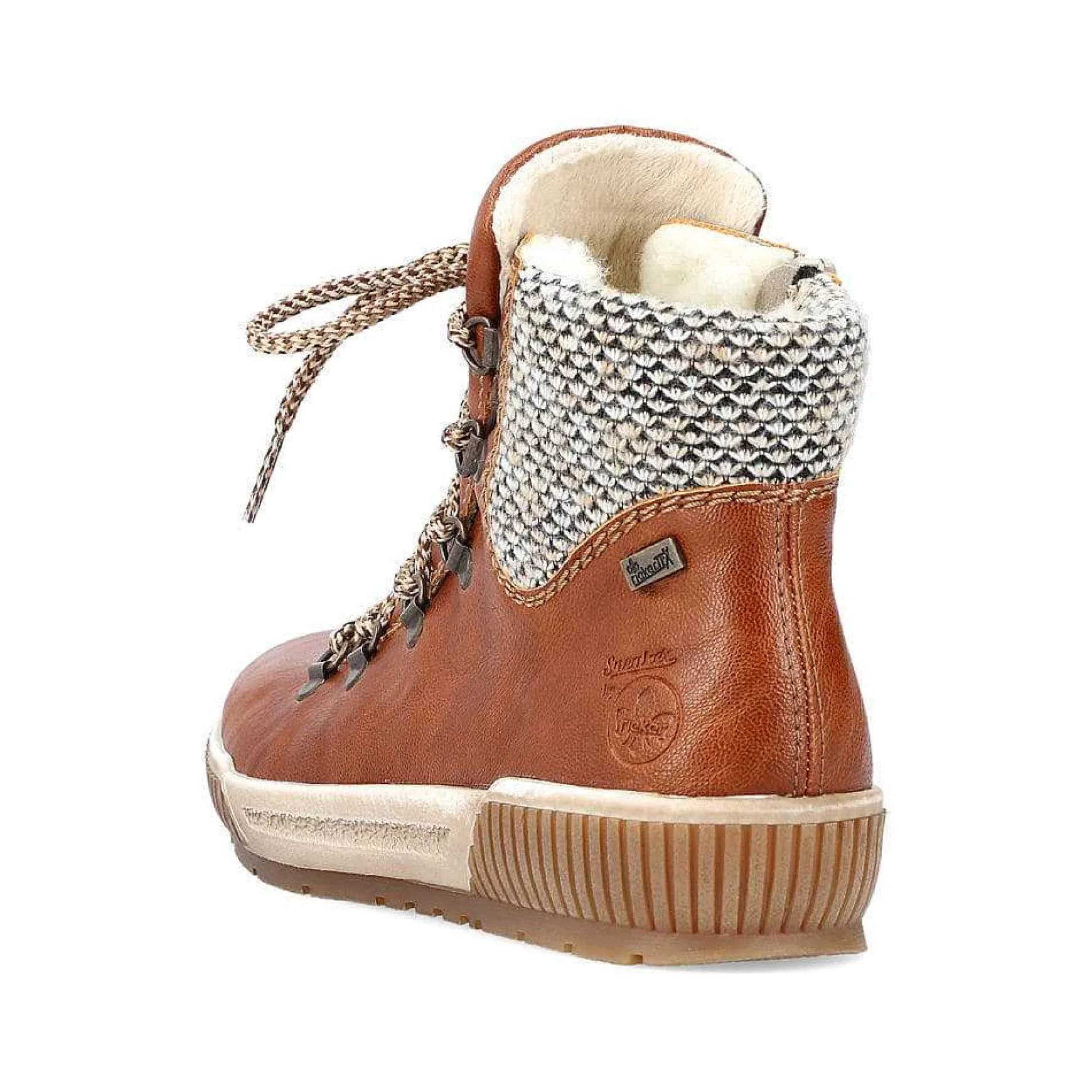 Rieker Women'S Corded Boots Cinnamon Brown