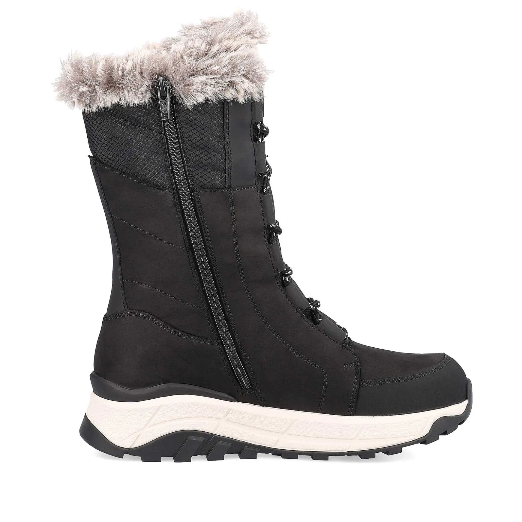 Rieker Women'S Corded Boots Night Black