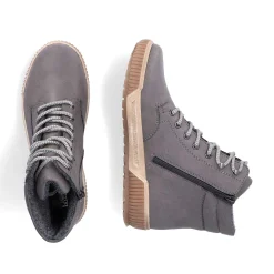 Rieker Women'S Corded Boots Moon Grey