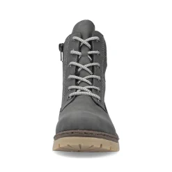Rieker Women'S Corded Boots Asphalt Gray