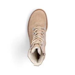 Rieker Women'S Corded Boots Brown Beige