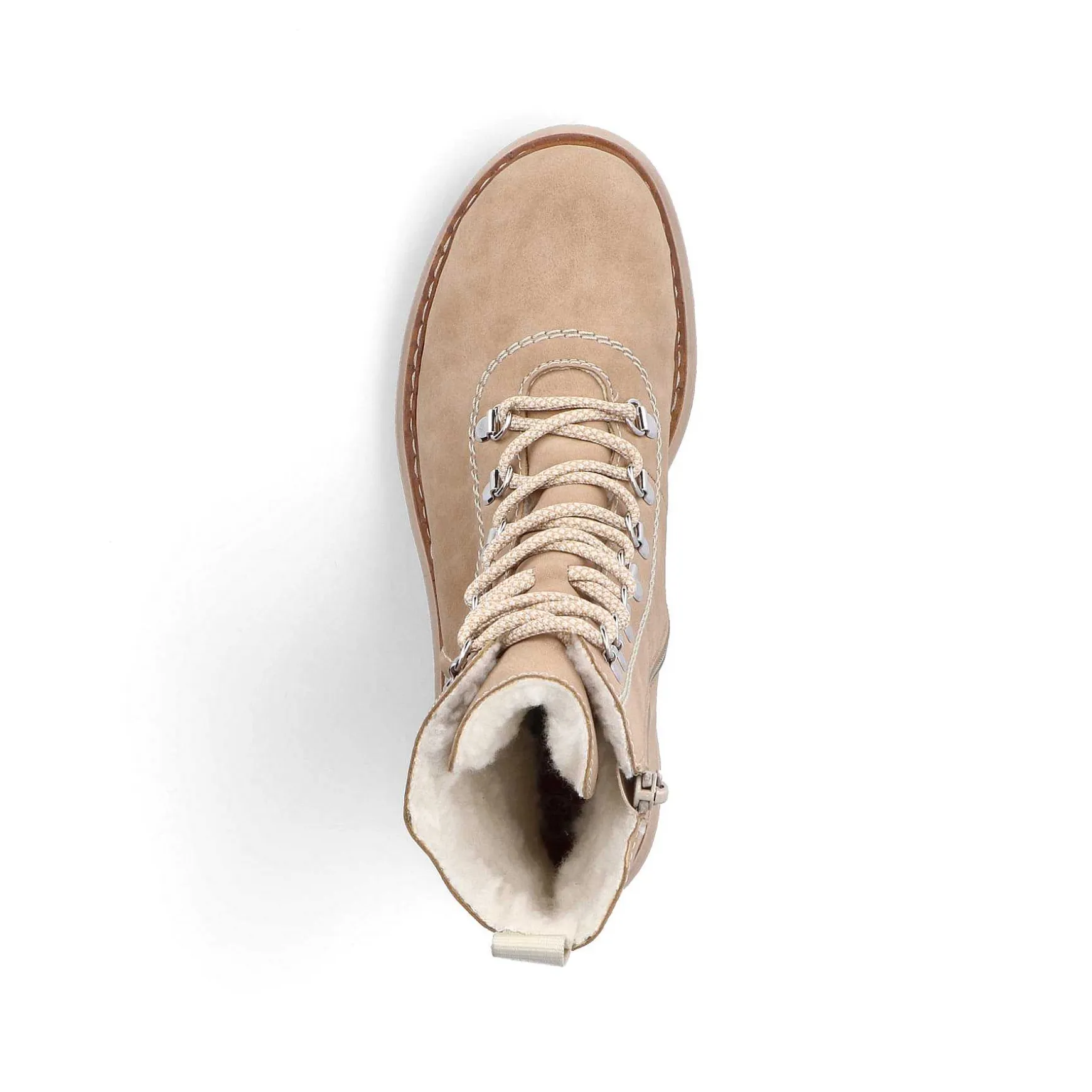 Rieker Women'S Corded Boots Brown Beige