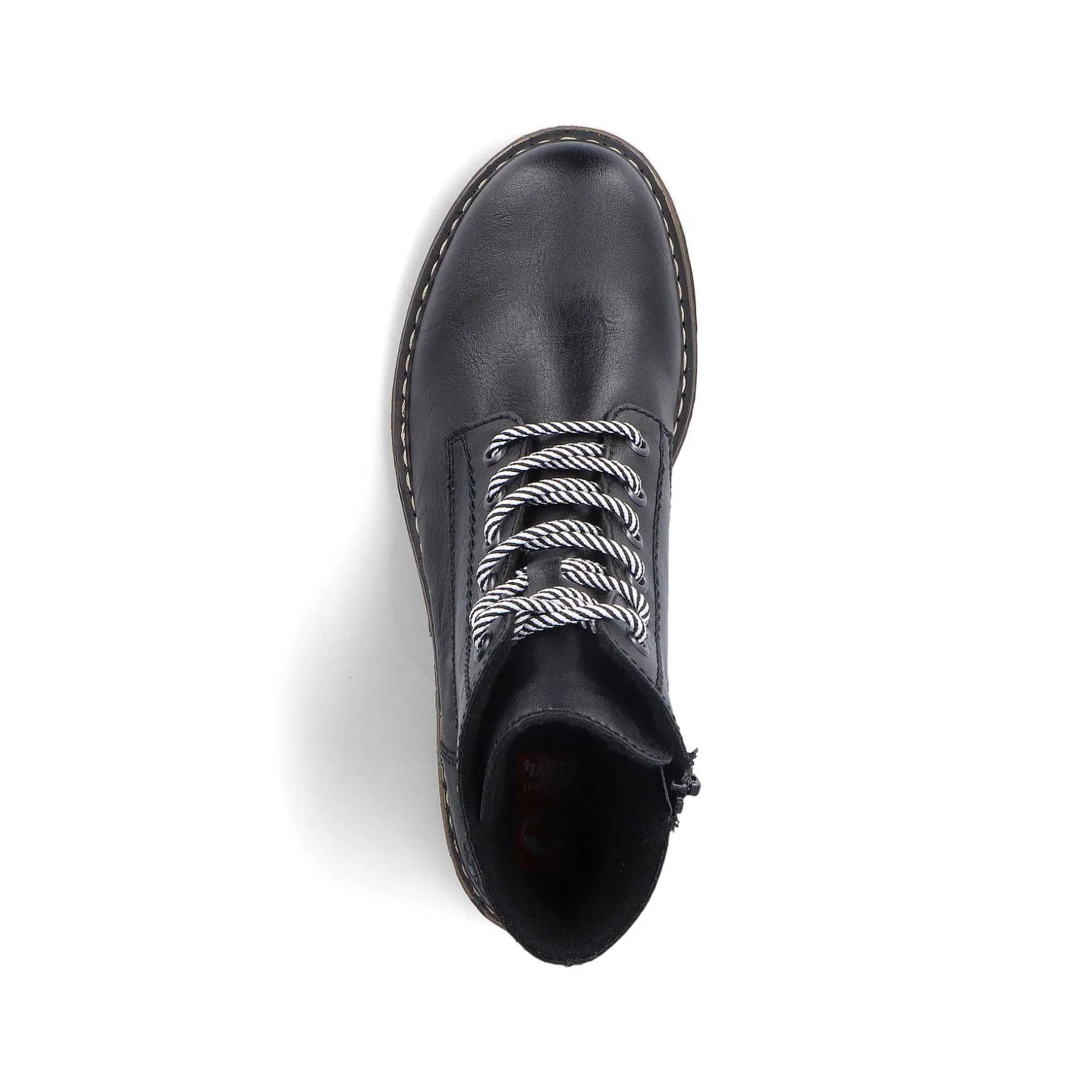 Rieker Women'S Corded Boots Asphalt Black