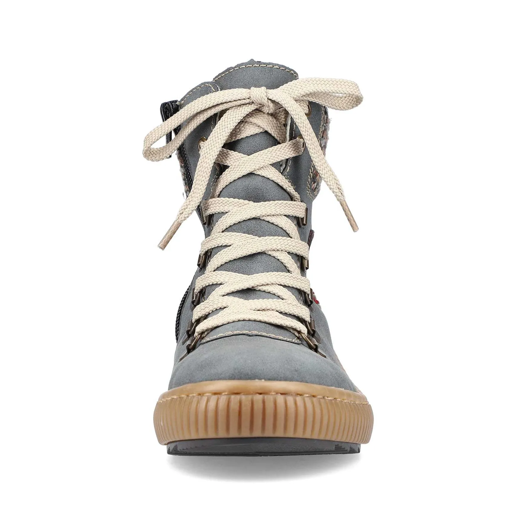 Rieker Women'S Corded Boots Blue Gray