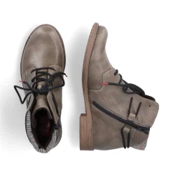 Rieker Women'S Corded Boots Gray Green