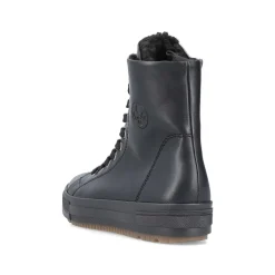 Rieker Women'S Corded Boots Deep Black