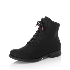Rieker Women'S Corded Boots Graphite Black