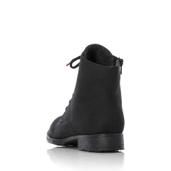 Rieker Women'S Corded Boots Graphite Black