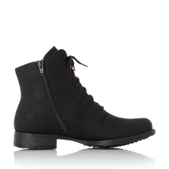 Rieker Women'S Corded Boots Graphite Black