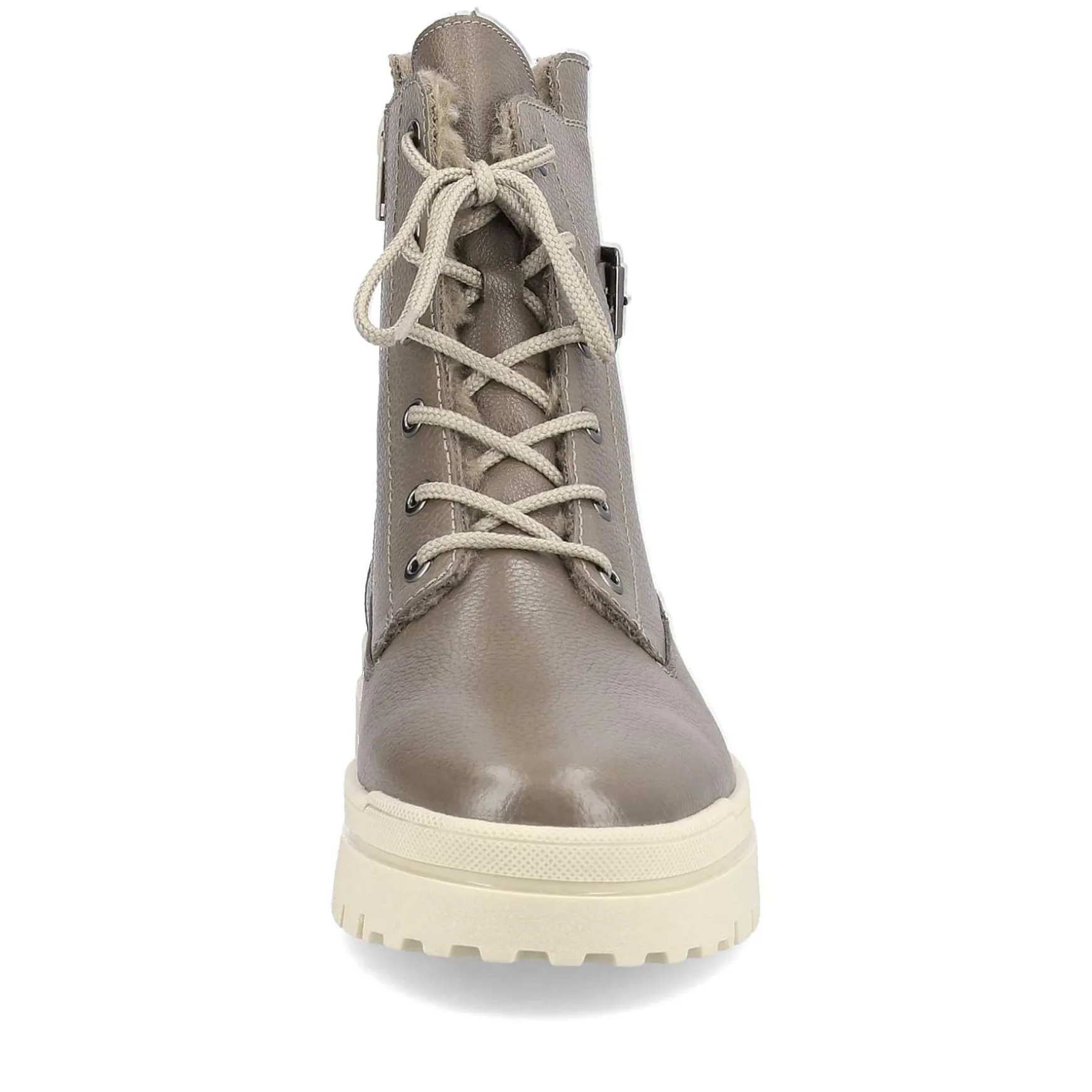 Rieker Women'S Corded Boots Asphalt Gray