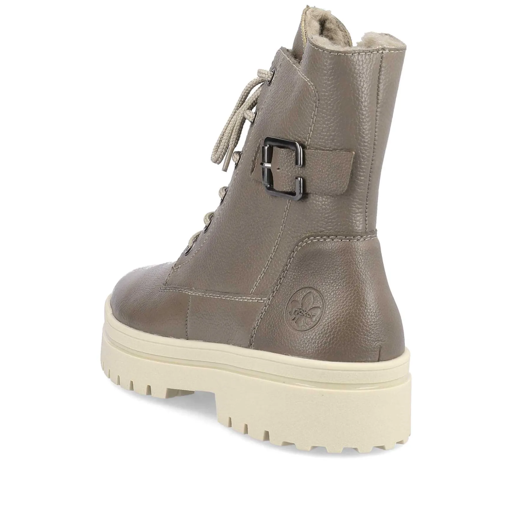 Rieker Women'S Corded Boots Asphalt Gray