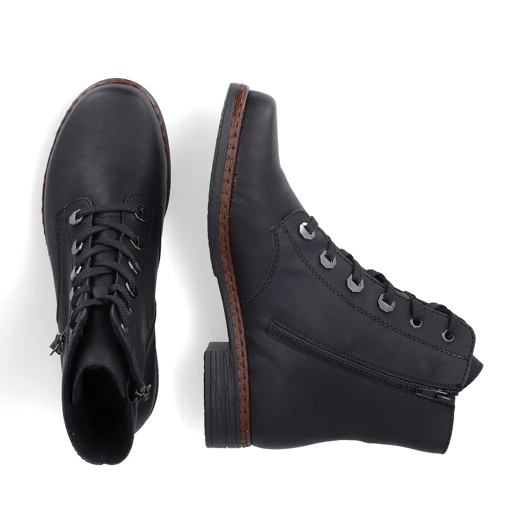 Rieker Women'S Corded Boots Night Black