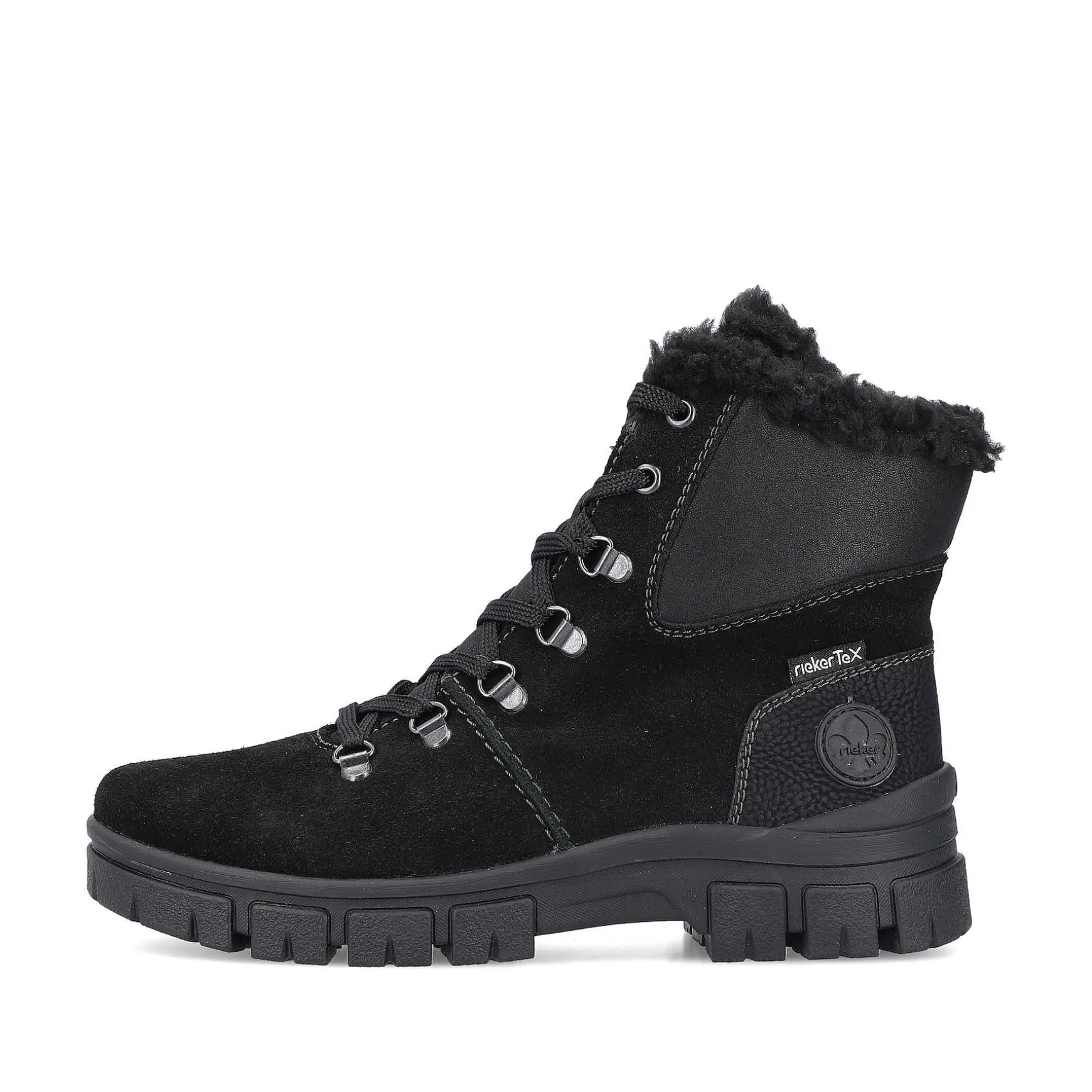 Rieker Women'S Corded Boots Night Black