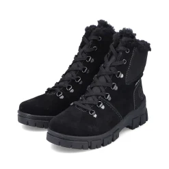 Rieker Women'S Corded Boots Night Black