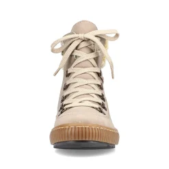 Rieker Women'S Corded Boots Cream Beige