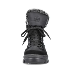 Rieker Women'S Corded Boots Night Black