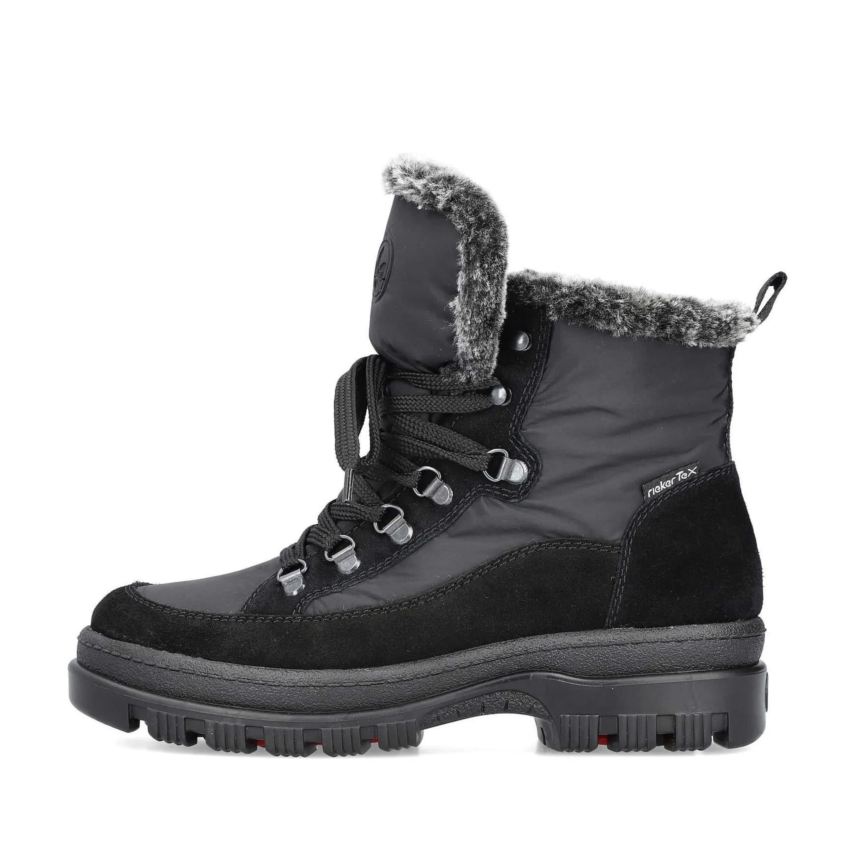 Rieker Women'S Corded Boots Night Black