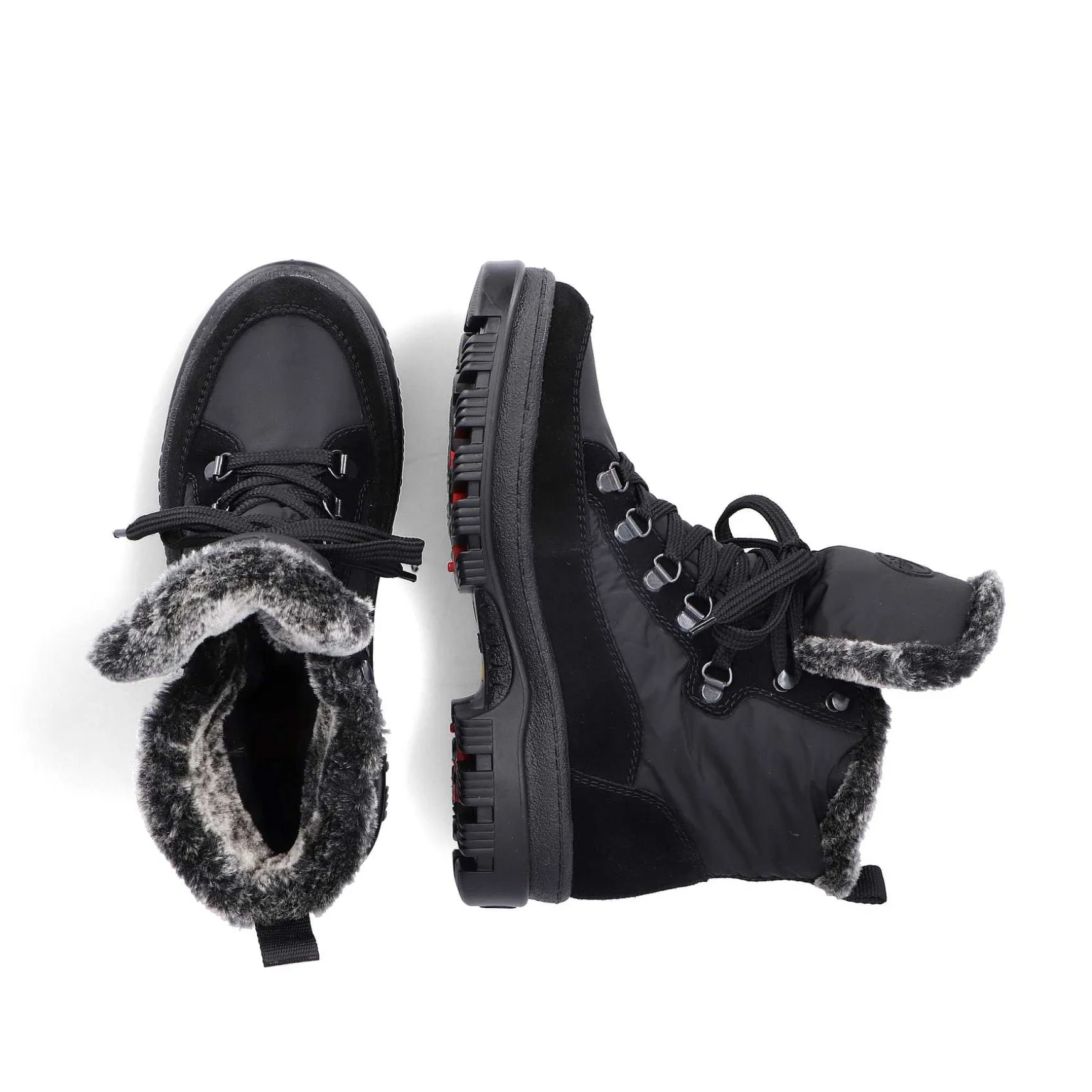 Rieker Women'S Corded Boots Night Black