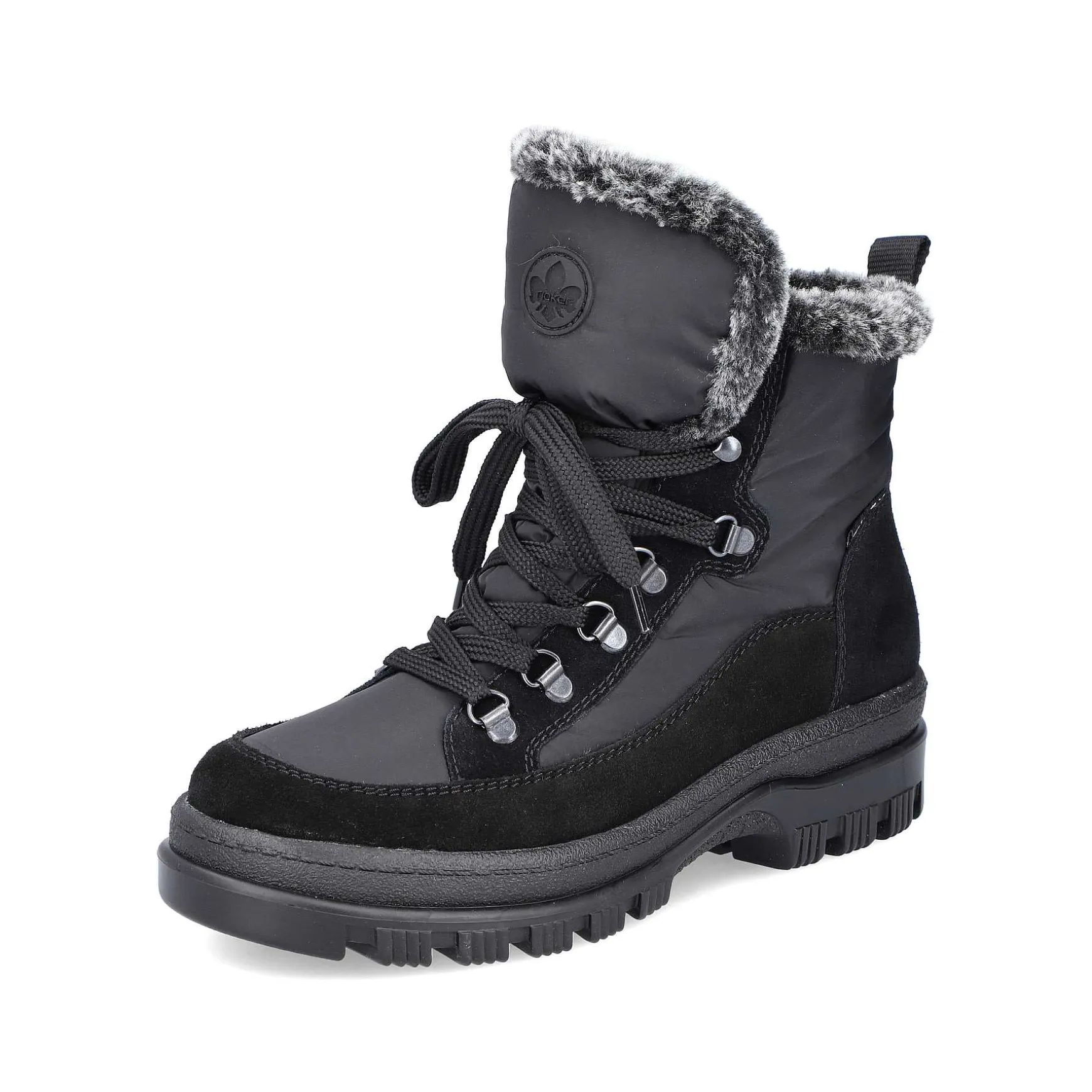 Rieker Women'S Corded Boots Night Black