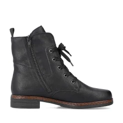Rieker Women'S Corded Boots Deep Black