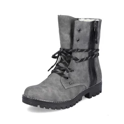 Rieker Women'S Corded Boots Moon Grey