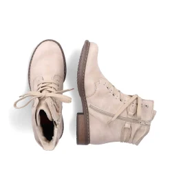 Rieker Women'S Corded Boots Vanilla Beige